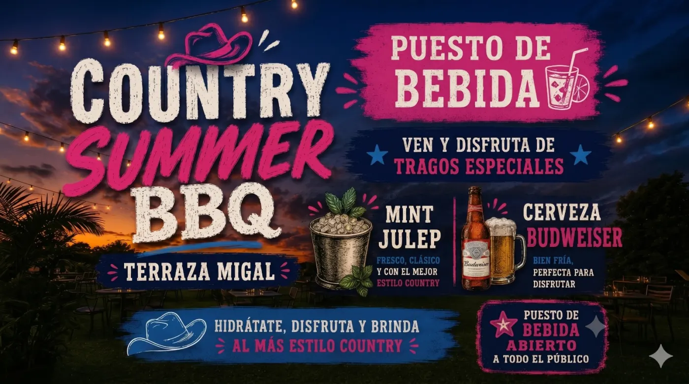 Puesto de bebida Country Summer BBQ Terraza Migal