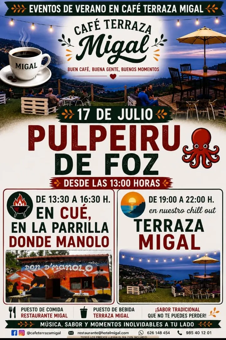 Pulpeiro de Foz en Hotel Migal el 17 de julio